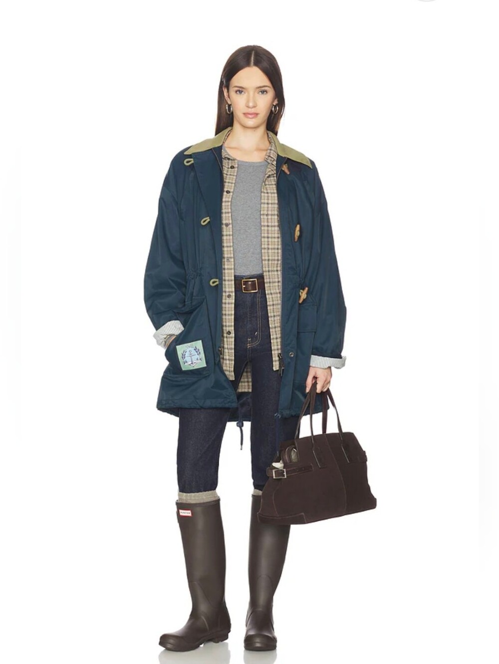 Free People We The Free Captains Jacket in Navy Combo